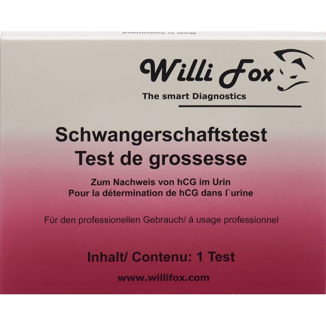 Τεστ εγκυμοσύνης Willi Fox ούρων 100 τεμάχια