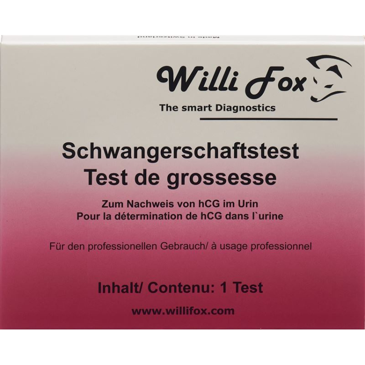 Willi Fox tehotenský test moč 100 kusov