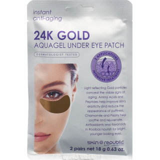skin republic 24K gold; jelly Under Eye Patches 2 pairs