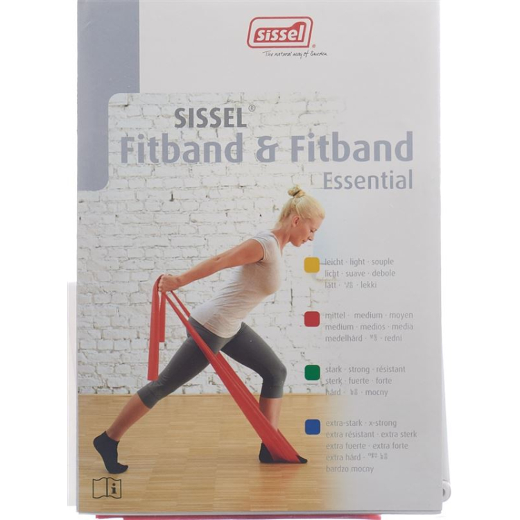 SISSEL Fitband 7.5cmx2m rot mittel