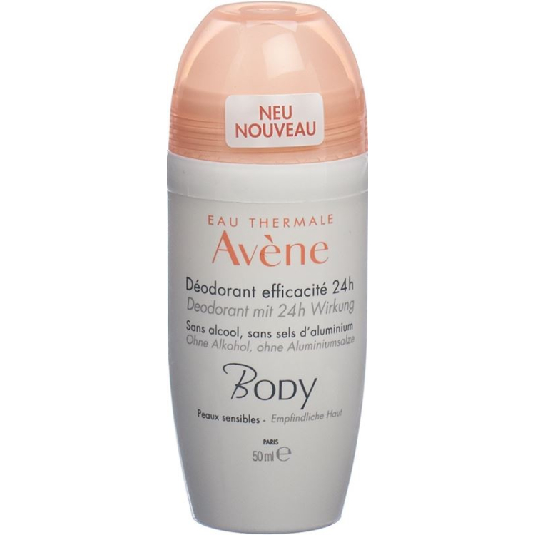 Avene Body Deodorant Roll-on 24 ساعة 50 مل