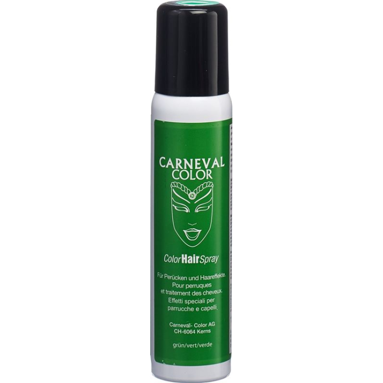 Carnival Colour Hair Spray verde 100 ml