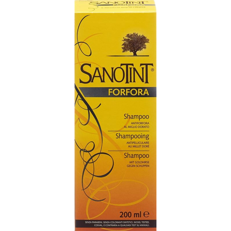 Sanotint Golden Millet šampūnas nuo pleiskanų pH 5,5 200 ml