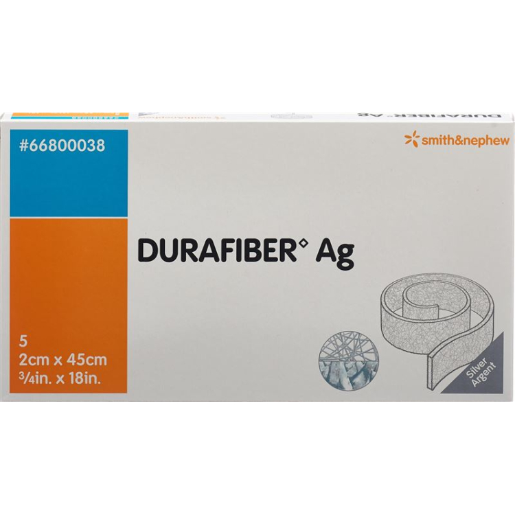 Durafiber AG yara sarğı 2x45sm steril ip 5 əd