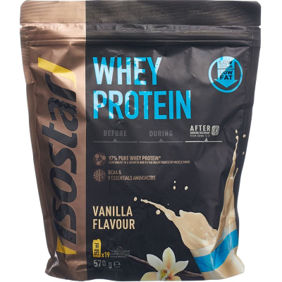 Isostar whey protein plv vanilla bag 570 g