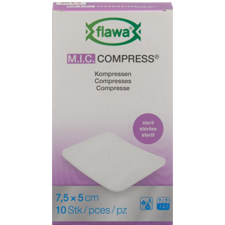 Flawa MIC compresses 5x7.5cm sterile 100 pcs