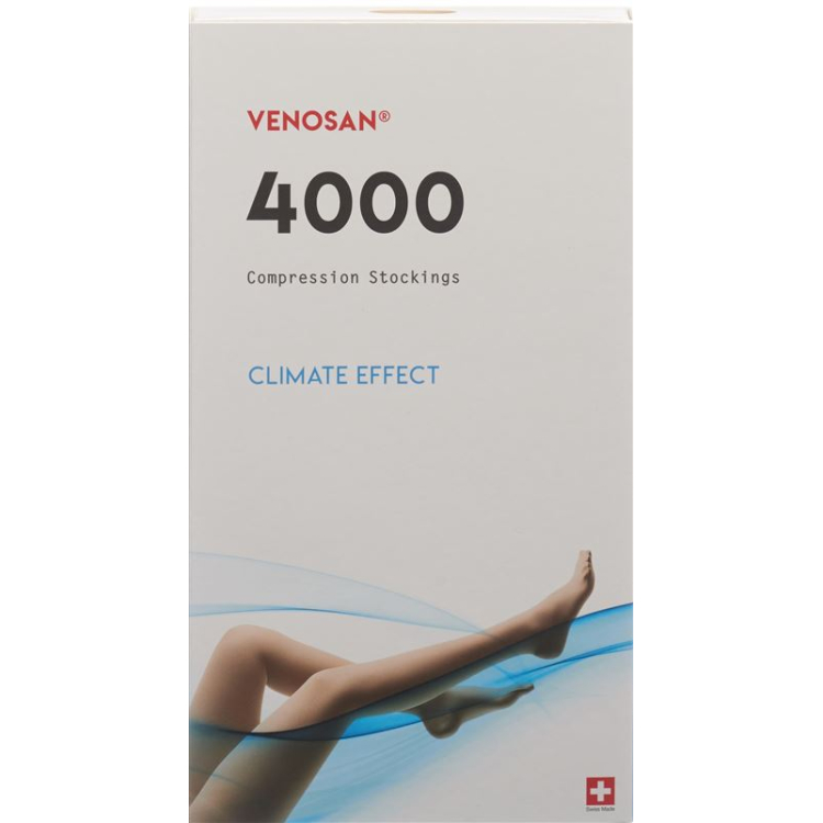 VENOSAN 4002 A-GH KKL2 M kratki zatvoreni crni 1 par