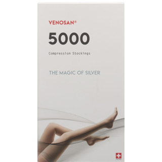 VENOSAN 5002 A-DH KKL2 L långskuren svart 1 par