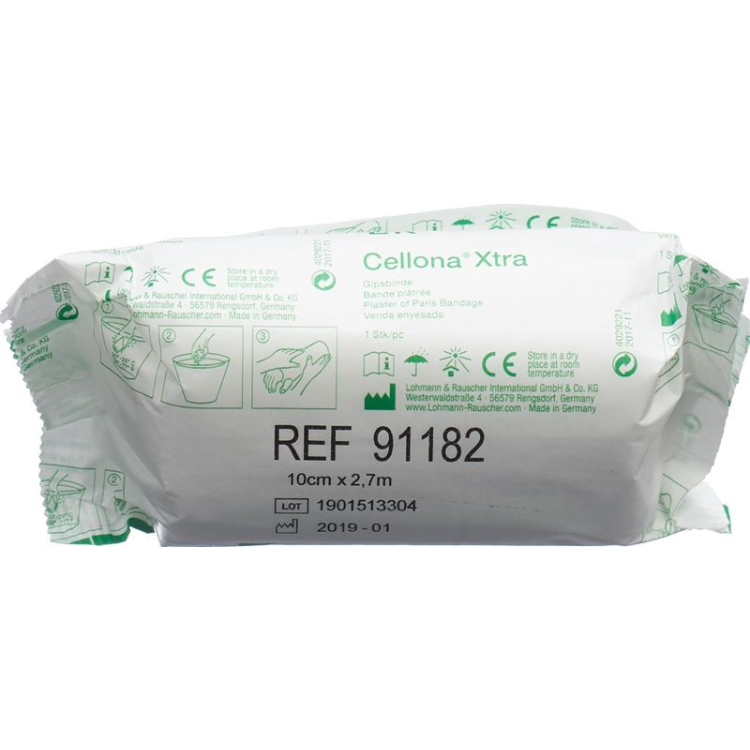 Cellona Xtra gipsbandage 2,75mx10cm vit 60 st