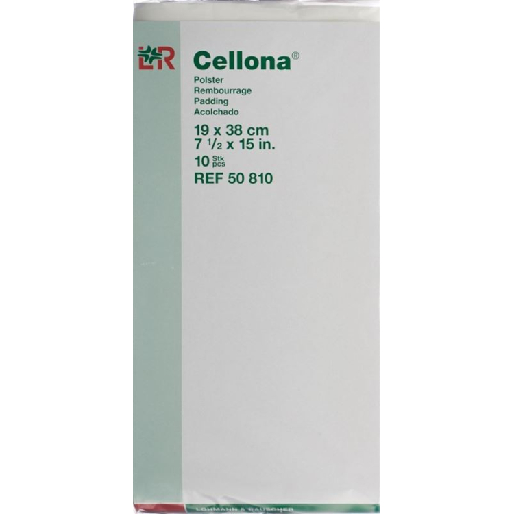 Cellona pute 19x38x0,5cm selvklebende pose 10 stk.