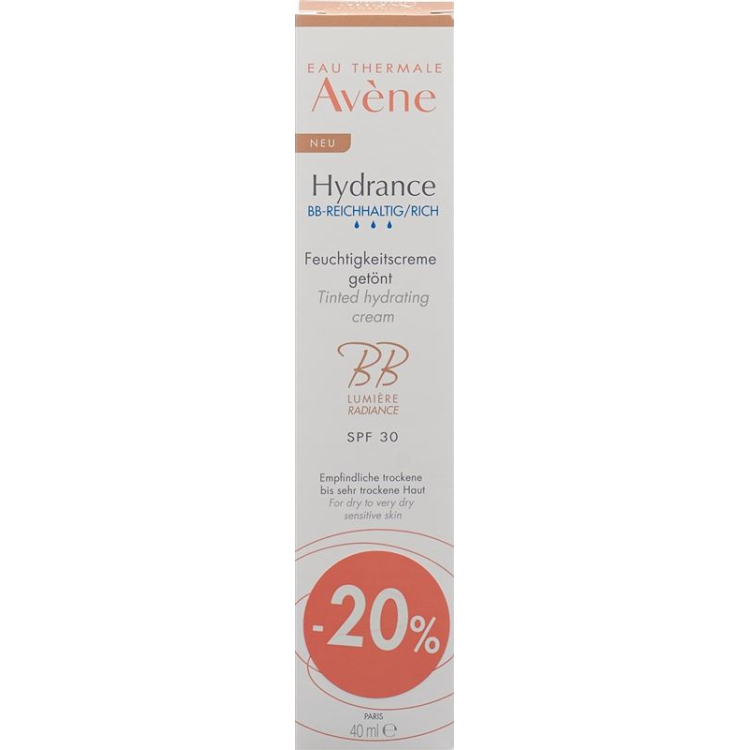 Avene Hydrance BB rich SPF30 -20% 40 ml