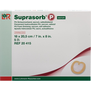 Suprasorb P フォームコンパウンド 18x20.5cm 仙骨粘着剤 5 個
