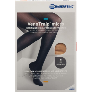 VenoTrain MICRO A-G KKL2 S plus / short open toe cream adhesive tape tufts 1 pair