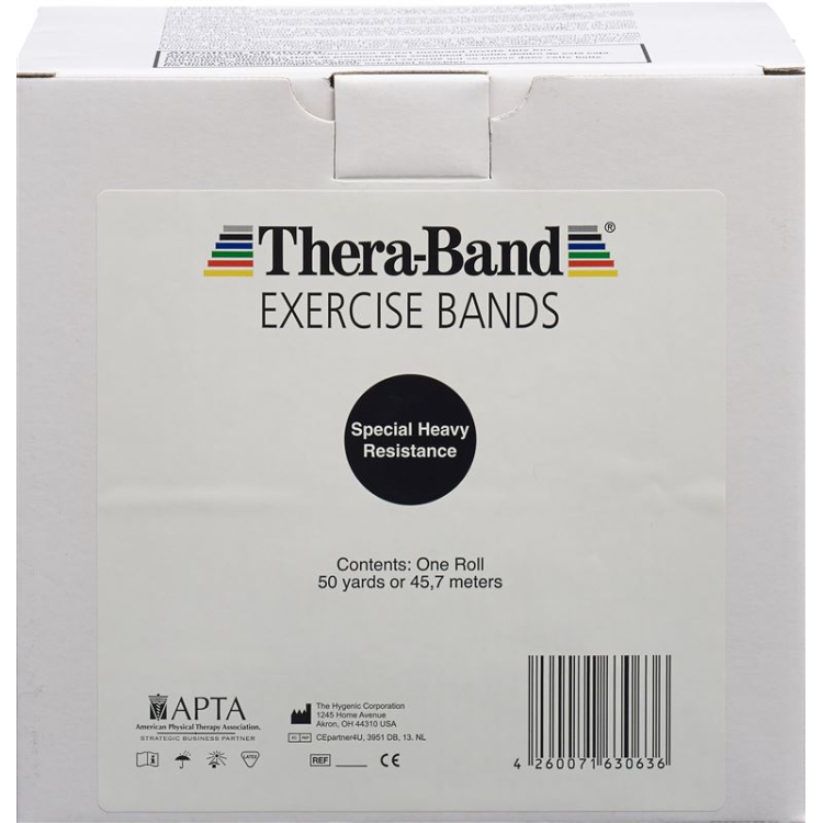 Thera-Band 45mx12,7 sm qora rangda kuchli