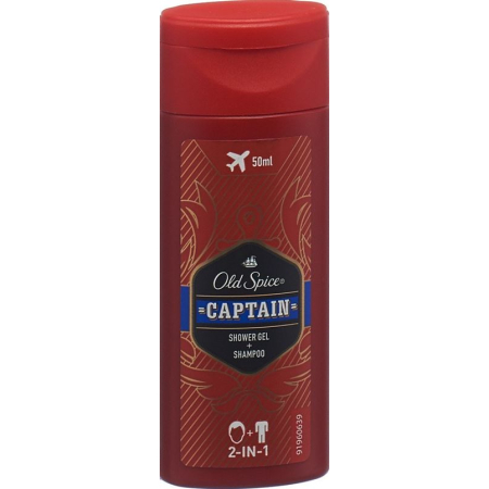 Old Spice 2in1 shower gel Captain travel size bottle 50 ml