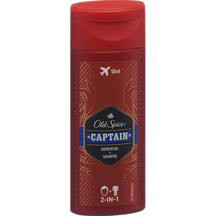 Old Spice shower gel 2in1 Captain travel size 50ml Fl