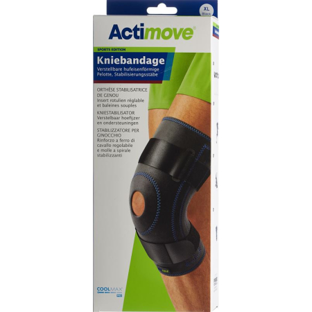 Actimove Sport Knee Bandage XL pad Stabilizing rods