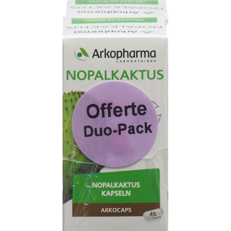 Arkocaps nopál kaktusové kapsuly zeleninové duo 2 x 45 ks