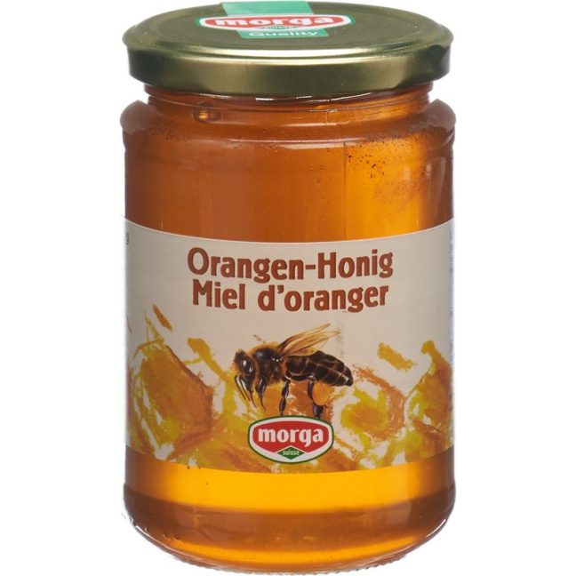 MORGA orange honningkrukke 500 g