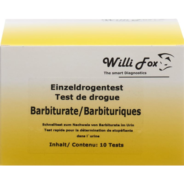 Willi Fox drug test barbiturates single urine 10 pcs