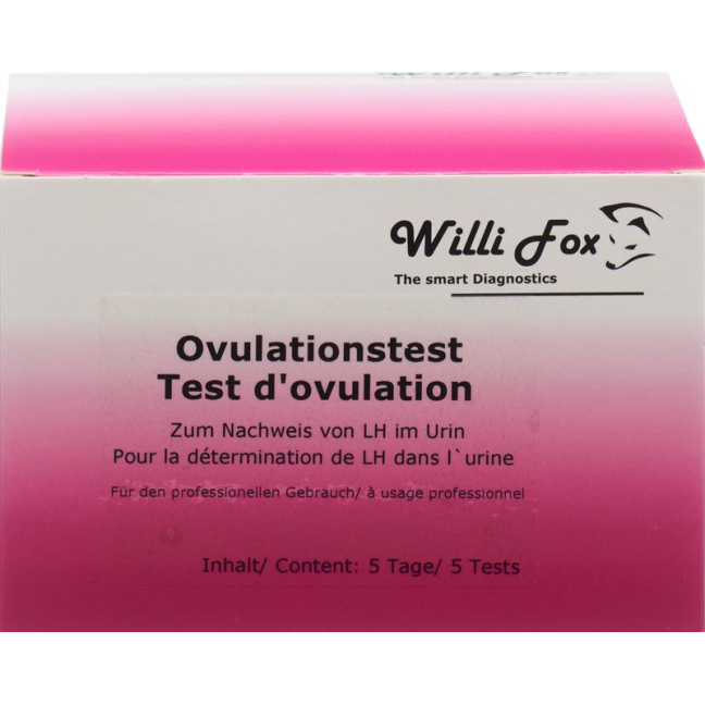 Teste de ovulação Willi Fox 5 peças