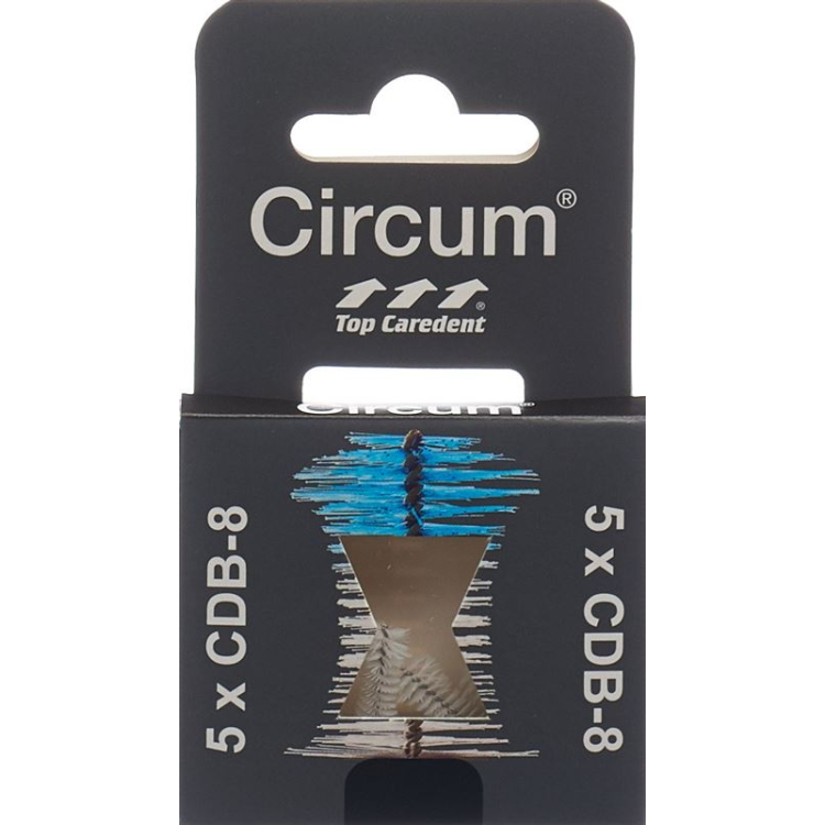 Top Caredent Circum 8 CDB-8 interdental børste sort >2,3 mm