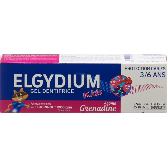 ELGYDIUM Kids Red Berries 3-6 Years Toothpaste