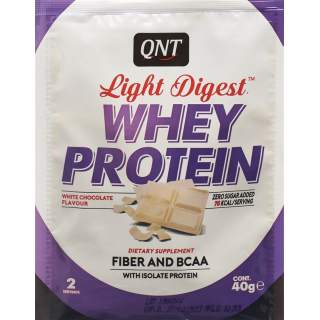 QNT Light Digest Whey Protein White Chocolate Bag 40g