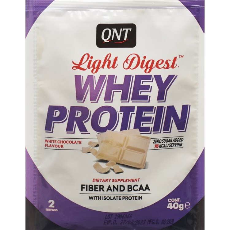 QNT Light Digest Whey Protein Chocolate White Btl 40 g