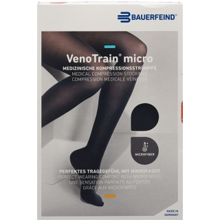 VenoTrain MICRO A-T KKL2 XL normal / long open toe Black 1 Pair