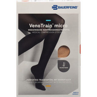 VenoTrain MICRO A-T KKL2 L plus / short open toe cream 1 pair