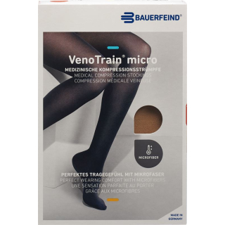 VenoTrain MICRO A-TU KKL2 normal S / long open toe caramel pair 1