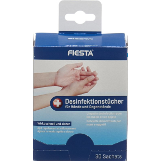 FIESTA Desinfektionsstuch für Hände und Gegenstände 30 Stk
