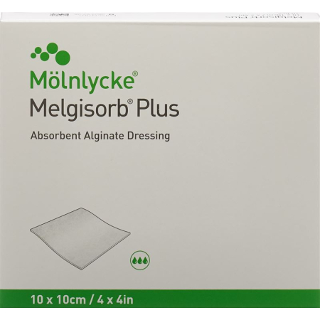 Melgisorb Plus alginate dressing 10x10cm sterile 10 pcs