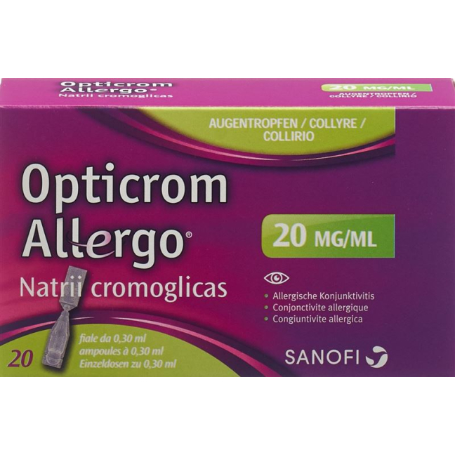 Opticrom Allergo Gd Opht 20 Monodos 0,35 ml