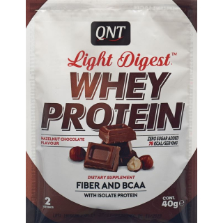 QNT Light Digest Whey Protein Chocolate Hazelnut Btl 40 g