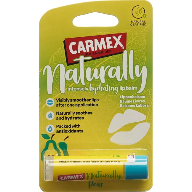 CARMEX Lippenbalsam Naturally Pear Stick 4.25 ក្រាម។