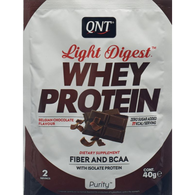 Qnt light digest whey protein belgian chocolate bag 40 g