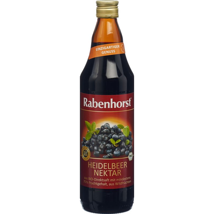 Rabenhorst Blueberry Nektar Organik 750 ml