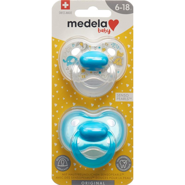 MEDELA Baby Nuggi Original 6-18 Azul