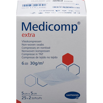 Medicomp Extra 6 fach S30 5x5cm 멸균 25 x 2 Stk