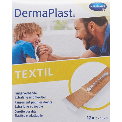 Dermaplast textil pirštų juosta 2x16cm hf