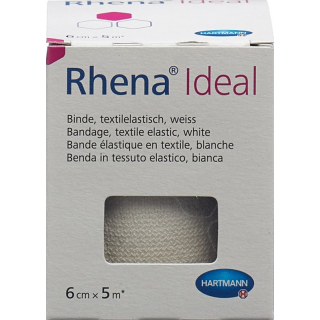 RHENA Ideal Elastische Binde 6cmx5m ワイス