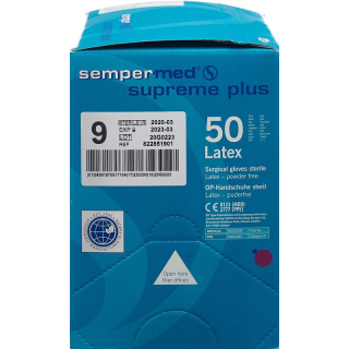 Sempermed Supreme Plus surgical gloves 9 sterile 50 pairs