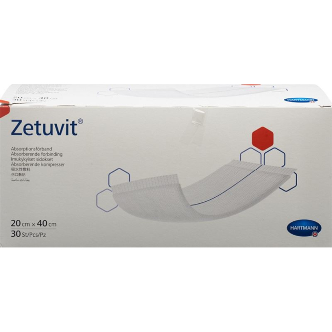 Zetuvit absorption dressing 20x40cm 30 pcs