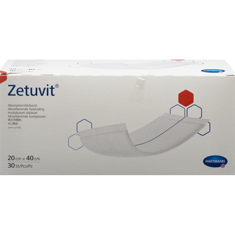 Zetuvit absorptieverband 20x40cm 30 st