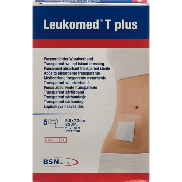 LEukOMED T បូក​កិរិយាសព្ទ trans ទំហំ 7.2x5 សង់ទីម៉ែត្រ