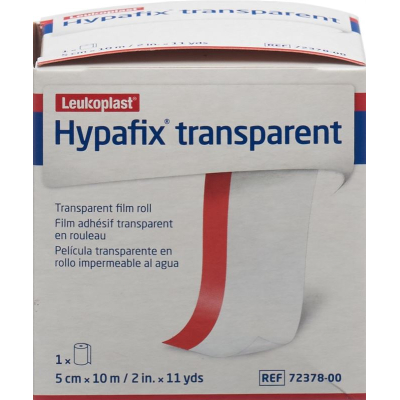 Hypafix transparentní 5cmx10m nesterilní Role