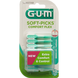 GUM SUNSTAR Soft Picks Comfort Flex regular 40 pcs