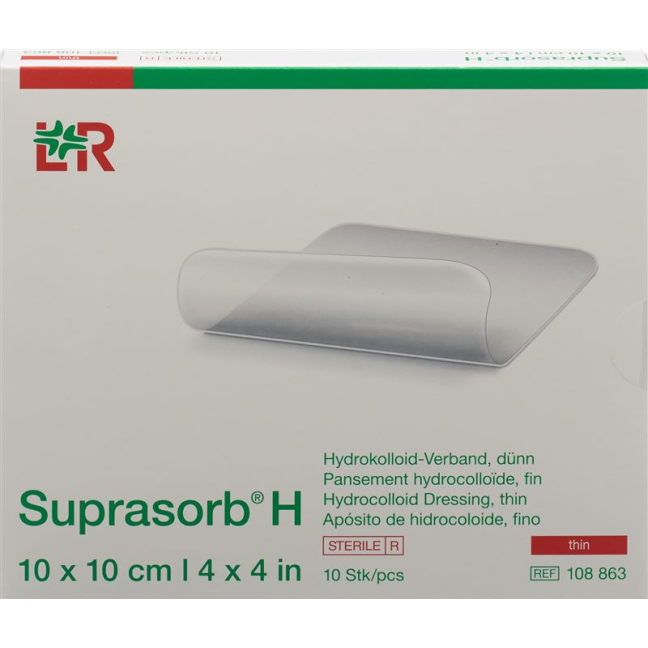 Suprasorb H thin 10x10cm 10 pieces buy online